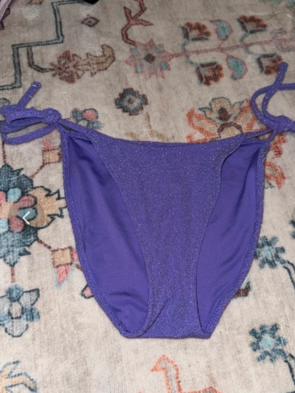 PINK Victorias Secret Purple Sparkle Bikini Bottom